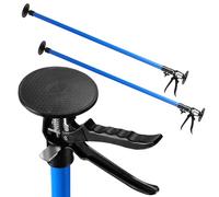 Fiqops Lot de 6 supports de plafond - Capacité de charge jusqu'à 50 kg - Supports télescopiques jusqu'à 45° - Support de montage 115-290 cm - Support à une main pour murs, plafonds, supports réglables