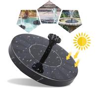 Fiqops Pompe solaire Pompes solaires Outdoor Solar Fountain, Birdbath Fontaine d'eau solaire avec 6 styles d'eau , autonome flottant pour Birdbath, jardin, terrasse