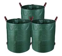 Fiqops Sac de jardin en polypropylène Sac de jardin XXL Sac à feuilles Compost Sac de jardin 272L 3X