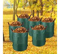 Fiqops Sac de jardin en polypropylène Sac de jardin XXL Sac à feuilles Compost Sac de jardin 272L 6X