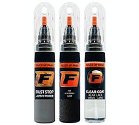 FIRANTO stylo peinture de voiture pour Alfa Romeo 408 Nero Vulcano réparation couleur voiture 3 en 1, rayures stylo retouche peinture 15ml avec pinceau, apprêt, laque