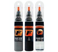 FIRANTO stylo peinture de voiture pour Audi LC9X Orcaschwarz/deep Black réparation couleur voiture 3 en 1, rayures stylo retouche peinture 15ml avec pinceau, apprêt, laque