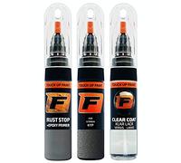 FIRANTO stylo peinture de voiture pour Citroen KTP Gris Shark réparation couleur voiture 3 en 1, rayures stylo retouche peinture 15ml avec pinceau, apprêt, laque