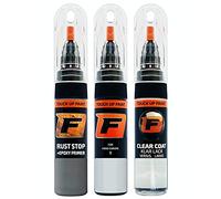 FIRANTO stylo peinture de voiture pour Ford 5 Frozen White réparation couleur voiture 3 en 1, rayures stylo retouche peinture 15ml avec pinceau, apprêt, laque