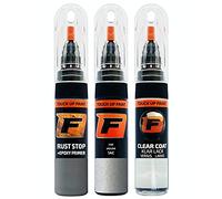 FIRANTO stylo peinture de voiture pour Jaguar 1AC Indus/rhodium Silver réparation couleur voiture 3 en 1, rayures stylo retouche peinture 15ml avec pinceau, apprêt, laque