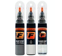 FIRANTO stylo peinture de voiture pour Mazda A4D Arctic White Cle réparation couleur voiture 3 en 1, rayures stylo retouche peinture 15ml avec pinceau, apprêt, laque