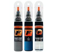 FIRANTO stylo peinture de voiture pour Porsche LM5J Saphirblau réparation couleur voiture 3 en 1, rayures stylo retouche peinture 15ml avec pinceau, apprêt, laque