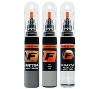FIRANTO stylo peinture de voiture pour Toyota 1K6 Ceramic Grey réparation couleur voiture 3 en 1, rayures stylo retouche peinture 15ml avec pinceau, apprêt, laque