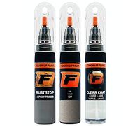 FIRANTO stylo peinture de voiture pour Volvo 727 Pebble Grey réparation couleur voiture 3 en 1, rayures stylo retouche peinture 15ml avec pinceau, apprêt, laque