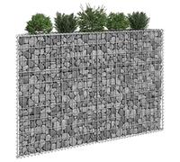 FIRBNUS 150 x 20 x 100 cm Gabion Lit relevé Trapèze Métal Cage Jardinière Gabion Porte-fleurs Jardin Jardinières Relevées Gabions Métalliques Haute Capacité de Charge en Acier Galvanisé