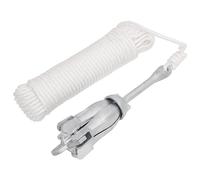 FIRBNUS Ancre Pliante 38x7x7 cm avec Corde Argenté Poids 2,5 Kg Fer Malléable Résistante à Usure Ancre Portable Conception à 4 Griffes Aventure Aquatique Ancre de Bateau Facile à Ranger Transporter