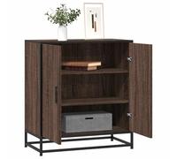 FIRBNUS Armoire de buffet - Buffet haut - Meuble de rangement - Commode - Pour salon, chambre à coucher ou bureau - Style industriel - Marron - Aspect chêne - 68 x 35 x 76 cm