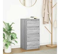 FIRBNUS Armoire de buffet, d'appoint, latérale, haute, meuble de rangement, pour salon, chambre à coucher ou bureau, style industriel, gris sonoma, 37,5 x 35 x 76 cm