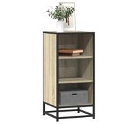 FIRBNUS Armoire de buffet latérale - Armoire haute polyvalente - Meuble de rangement pour salon, chambre à coucher ou bureau - Style industriel - Chêne Sonoma - 35,5 x 35 x 76 cm