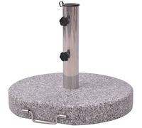 FIRBNUS Base porte-parasol 45 x 45 x 37 cm Gris Support pour parasol de plage Base support pour parasol Cône pour parasol