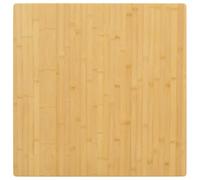 FIRBNUS Dessus de Table en Bambou Meuble de Jardin pour Tables Basses Tables de Bar Look Simple et Épuré Brun 70x70x4 cm