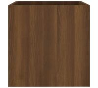 FIRBNUS Jardinière Intérieure Chêne Marron 40x40x40 cm Bois d'ingénierie Résistance à l'humidité Pot de Fleurs Cultiver Plantes dans Grande Variété d'endroits Salon Chambre à Coucher Bureau