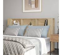FIRBNUS Tête de Lit à Bibliothèque Chêne Sonoma 180x18,5x104,5 cm Bois d'ingénierie avec Surface Lisse Armoire de Tête de Lit Tendance Rangement Supplémentaire Décoration Maison Intérieure