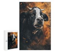 Fire and Fury Bull's Roar Puzzle 1000 Pièces Educa Jouet en Bois Cadeau Unique Décoration Intérieure Jeu Éducatif Challenge Toy Adultes Et Enfants À Partir De 14 Ans 1000 PCS