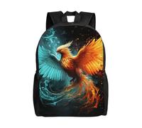 Fire And Water Phoenix Sac à dos de voyage pour ordinateur portable imperméable léger mignon sac à dos pour femme homme sac à dos décontracté