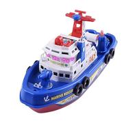 Fire Boat Bath Toy - Waterproof Water Sprinkling Toy with Lights & Music