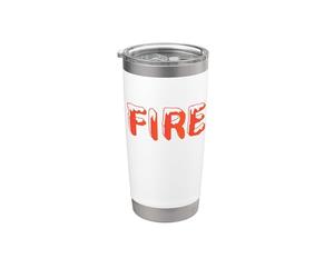 FIRE Couple Costume de dernière minute pour Halloween Gobelet isotherme en acier inoxydable double paroi