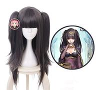 Fire Emblem Awakening Tharja deux queues de cheval Cosplay perruque femmes Longs cheveux synthétiques Halloween carnaval Costume perruques KUMZ3794