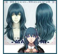 Fire Emblem ThreeHouses perruque Byleth Long bleu droit moyen Long court Cosplay cheveux Halloween jeu de rôle + casquette de perruque gratuite chine