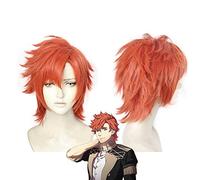 Fire Emblem ThreeHouses Sylvain Jose Gautier Cosplay perruque courte Orange rouge cheveux perruques Halloween jeu de rôle + bonnet de perruque