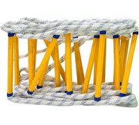 Fire Escape Rope Ladder 49.2ft - Quick Deployment, Reusable & Compact Storage - Emergency Evacuation for High Rise Buildings, 20mm Diameter, 15m Length (Size: 25m/82ft)