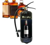 Fire Extinguisher Wine Dispenser, Iron Wine Holder, 16.73x5.12 inches, Novelty Bar Shelf, Home Decorations, Portable Iron Construction, Fun and Unique Design, Camping
