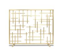 Fire Guard Écran de cheminée de 30,7 pouces de haut, pare-feu en maille métallique avec maille haute densité, clôture de cheminée en fer forgé solide pour utilisation extérieure ou intérieure