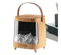 Fire Humidifier - 200 ml Smart Aroma Diffuser avec 7 couleurs Flamme Light, Ultra Quiet Remote Control Scent Machine Timer Function | Essential Oil Diffuser for Bedroom Office Desktop Home Relaxation