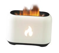 Fire Humidifier Desk - Aromatherapy Diffuser, USB Powered Noiseless-Humidifier | Electric Flame Effect Aroma Humidifier Device, 7 LED Color Changing Light Compact USB Desk Mist Machine for Home Bedroo