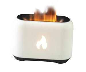 Fire Humidifier Desk - Aromatherapy Diffuser, USB Powered Noiseless-Humidifier | Electric Flame Effect Aroma Humidifier Device, 7 LED Color Changing Light Compact USB Desk Mist Machine for Home Bedroo
