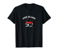 Fire Island Red Wagon, New York, Long Island Beach, été T-Shirt