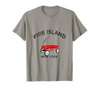 Fire Island Red Wagon, Vacances à New York, Ocean Beach, LI, NY T-Shirt