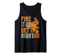 Fire It Up Get It High ATV Rider Quad Vélo Tout-Terrain Débardeur