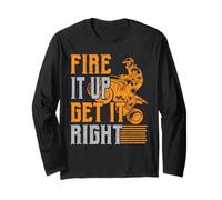 Fire It Up Get It High ATV Rider Quad Vélo Tout-Terrain Manche Longue