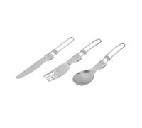 Fire-Maple FMT-803 Set de Couverts de Camping en Acier Inoxydable - Couteau, Fourchette, Cuillère - Idéal pour Plein Air, Randonnée et Voyage