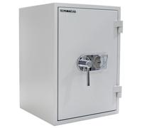 Fire Master 65 EN2 Coffre-fort Ignifuge Anti-effraction Gris Clair avec Serrure à Clé