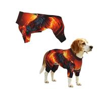 Fire Phoenix Vêtements pour chien - Combinaison à 4 pattes pour chiens et chats de petite, moyenne et grande taille