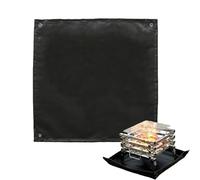 Fire Pit Mat Fireproof | Camping Silicone Mat Under Grill | Patio Protection Foldable Pad for Outdoor Stove, Grilling, Picnic, BBQ, Outdoor Cooking, Fireproof Grill Mat