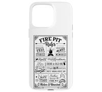 Fire Pit Rules est Un passionné de Camping Qui est Une Coque pour iPhone 15 Pro Max