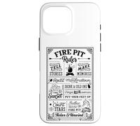Fire Pit Rules est Un passionné de Camping Qui est Une Coque pour iPhone 16 Pro Max