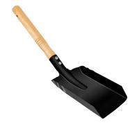 Fire Pit Shovel Ash Scoop with Wooden Handle for Stove Fireplace BBQ Grill | Durable ash shovel with comfortable wooden handle. Efficient metal scoop for clearing coal, wood & ash in fireplaces or BBQ.