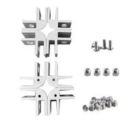 Fire Pit Wind Guard Parts Fire Pit Wind Guard Clips de Rechange d'épaisseur 5/16 Pouces, Lot de 8, Quatre Bases antidérapantes adaptées pour Un carré