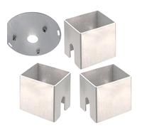 Fire Plate Spacer Set, Stainless Steel Grill Gasket Brackets Kit, 3X Heat Resistant Fireproof Support Bracket System with Stable Load Design, Dishwasher Safe Cooking Tray Holder, Camping BBQ Outdoor