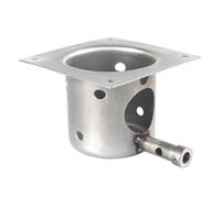 Fire Pot Stainless - Pellet Burner Replacement, Grill Fire Pot, Heat Resistant Steel Chamber | Smoker BBQ Cooking Hardware Kit, Pellet Stove Repair Use for High Temperature Fuels Ignition Assembly