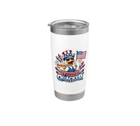 Fire Quacker Funny American, 4 juillet, jeu de mots patriotique Gobelet isotherme en acier inoxydable double paroi